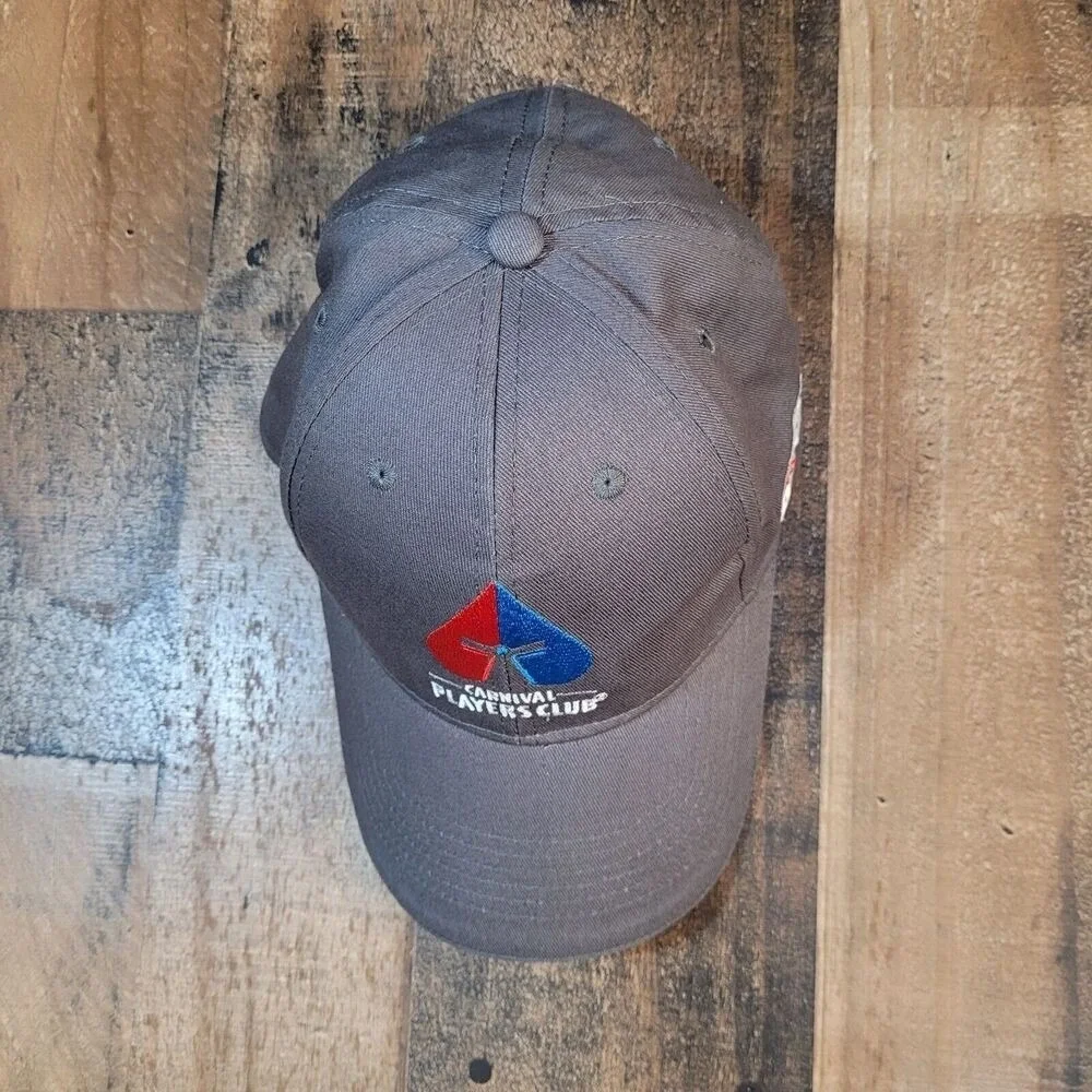 Carnival Players Club Gambling Dice Gray Adjustable Cap Hat‎